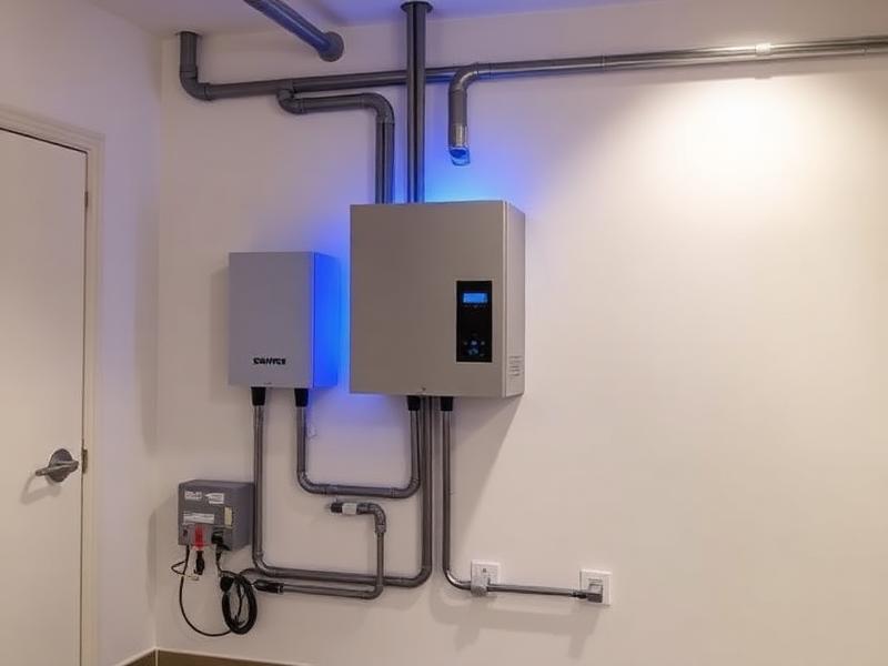 Installed EPEVER hybrid inverter and battery system